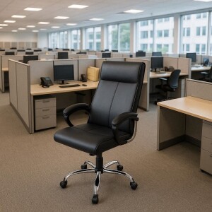 Chaise de bureau ergonomique dans un espace de travail moderne