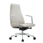 Packs Chaises /F46 - Fauteuils de Direction AFICUIR- Aluminium 63 — Kioma
