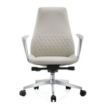 Packs Chaises /F46 - Fauteuils de Direction AFICUIR- Aluminium 64 — Kioma