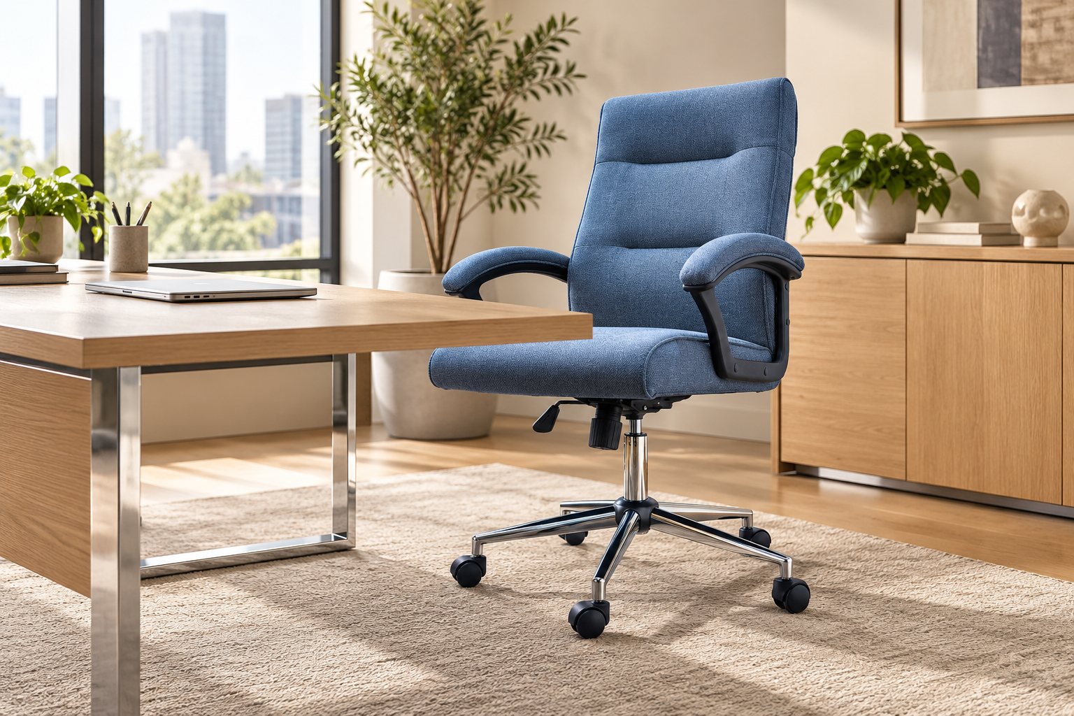 FAUTEUIL MEHDIA-6004D-T Fauteuil Direction /MEHDIA-6004D-Tissu – Image 1