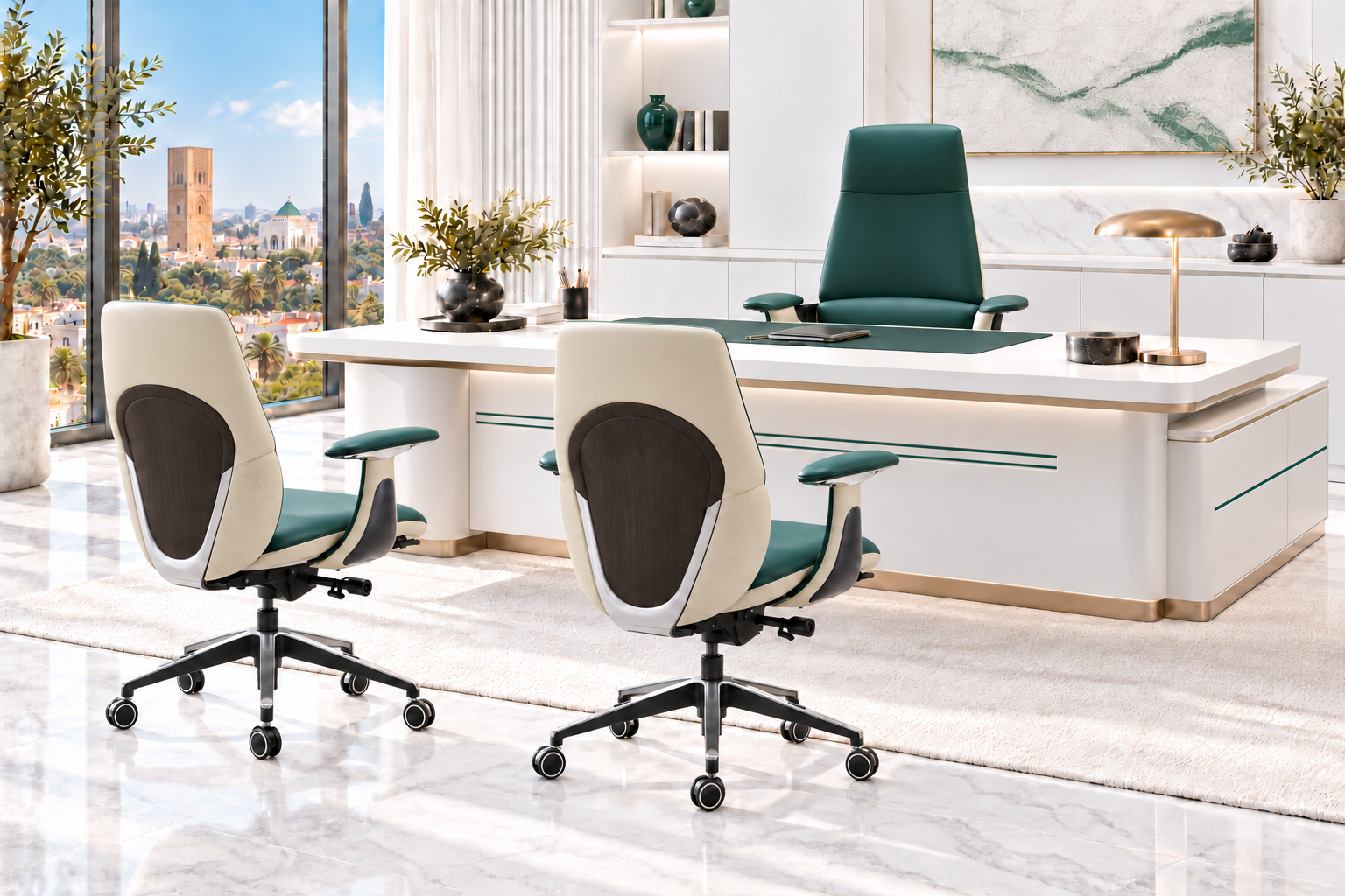 PACKS fauteuils F47 VERT liserie- KIOMA MEUBLE