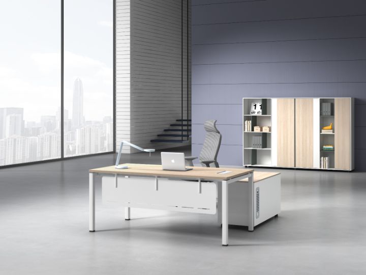 Bureau Responsable /RIM-DESK-160 – MDF & Aluminium — Kioma, Kénitra