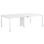 Table de Réunion /RIM-REUN – Aluminium Blanc 187 -KIOMA Meuble Premium Maroc