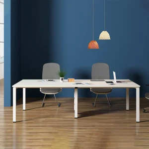 Table de Réunion /RIM-REUN – Aluminium Blanc -KIOMA Meuble Premium Maroc