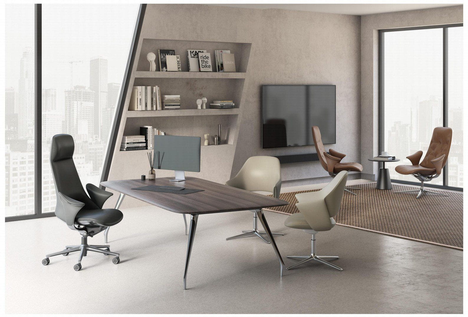 CHAISE /STARK-SHD – Fauteuil en Vraie Cuir Italien 12 — Kioma