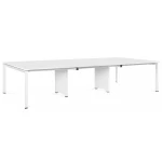 Table de Réunion /RIM-REUN – Aluminium Blanc 185-KIOMA Meuble Premium Maroc