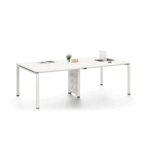 Table de Réunion /RIM-REUN – Aluminium Blanc 184 -KIOMA Meuble Premium Maroc